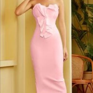 Large bandaged body con dress